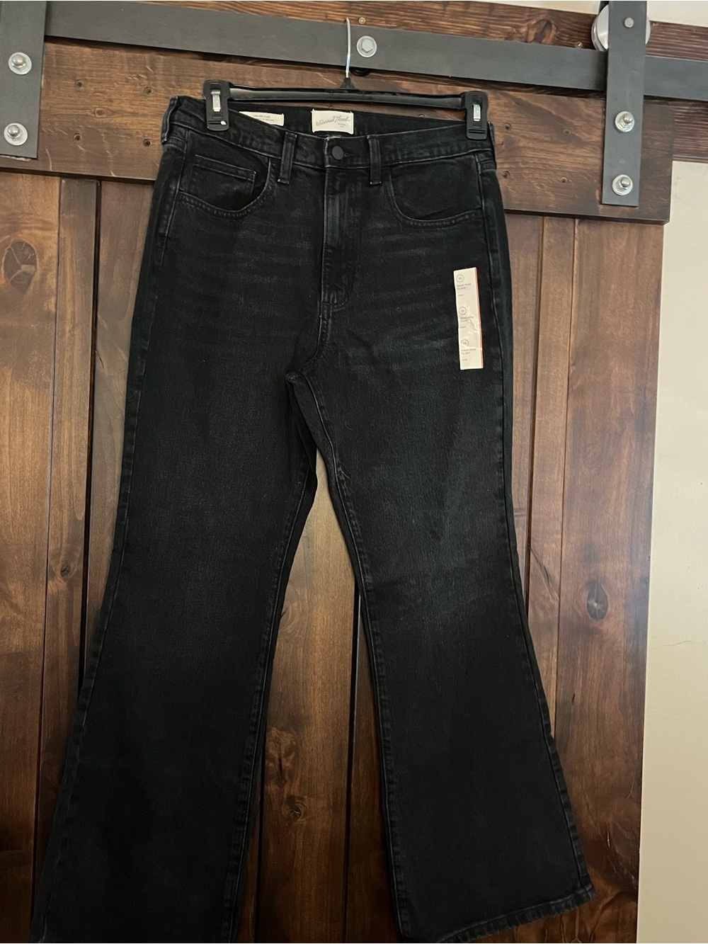 Universal Thread Black High-Rise Flare Jeans